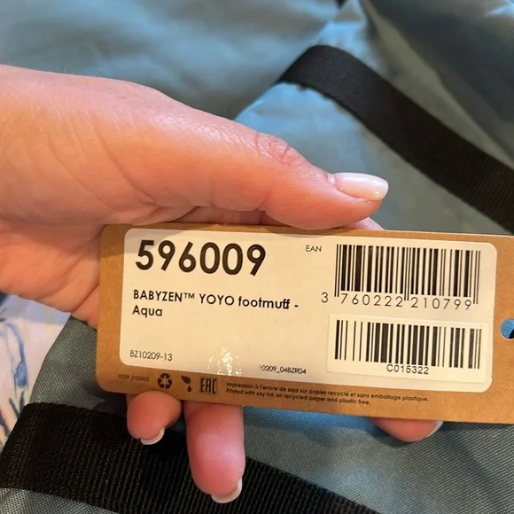 Babyzen yoyo footmuff in aqua - Picture 2 of 4